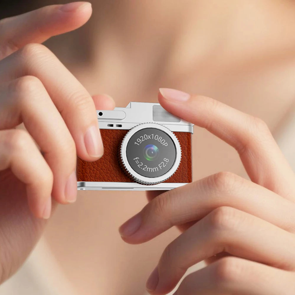 1080P Digital Camera Retro CCD Mini Cam with Screen Indoor Outdoor Sports Portable Vintage Very Small Camcorder Video Recorder