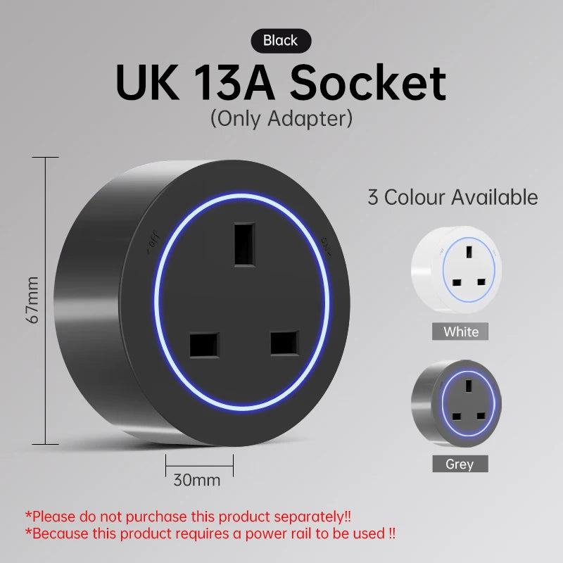 Universal Home Kitchen Bathroom Office Sockets Pop Replaceable High-end Quality Wall Power Track Socket EU UK FR US THA Standard