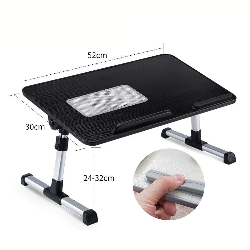 Multi-functional Folding Laptop Stand Holder Study Table Desk Foldable Computer Desk for Bed Sofa Tea Serving Table Stand