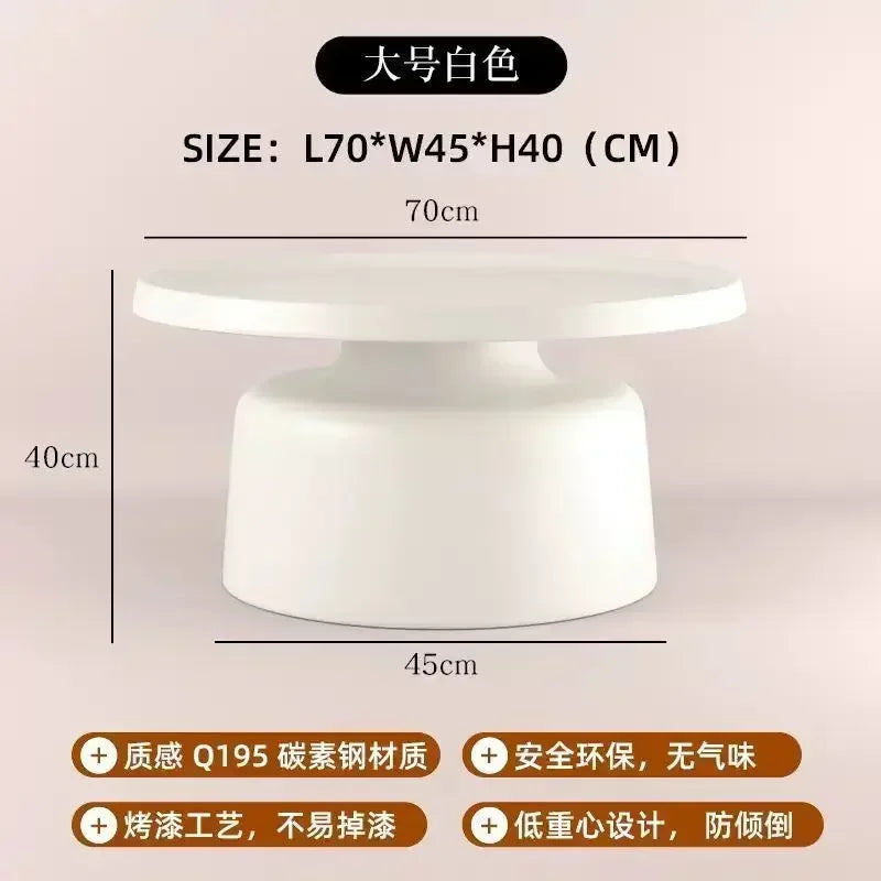 Hot Sale Nordic Coffee Table, Creative Round Living Room Table, High-end Light Luxury Side Desk, Modern Simple Furniture 121