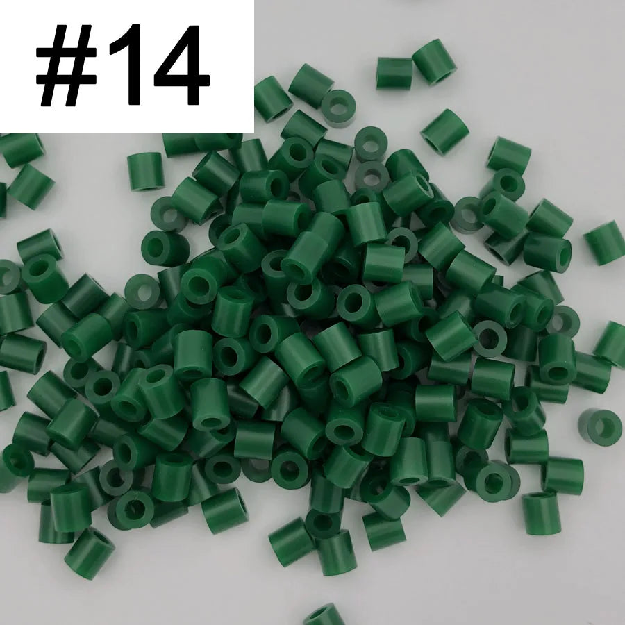 5mm 1000PCS  Black white gray blue green purple Hama Beads for Kids Iron Fuse Beads diy Puzzles Pixel Art Gift Children Toy