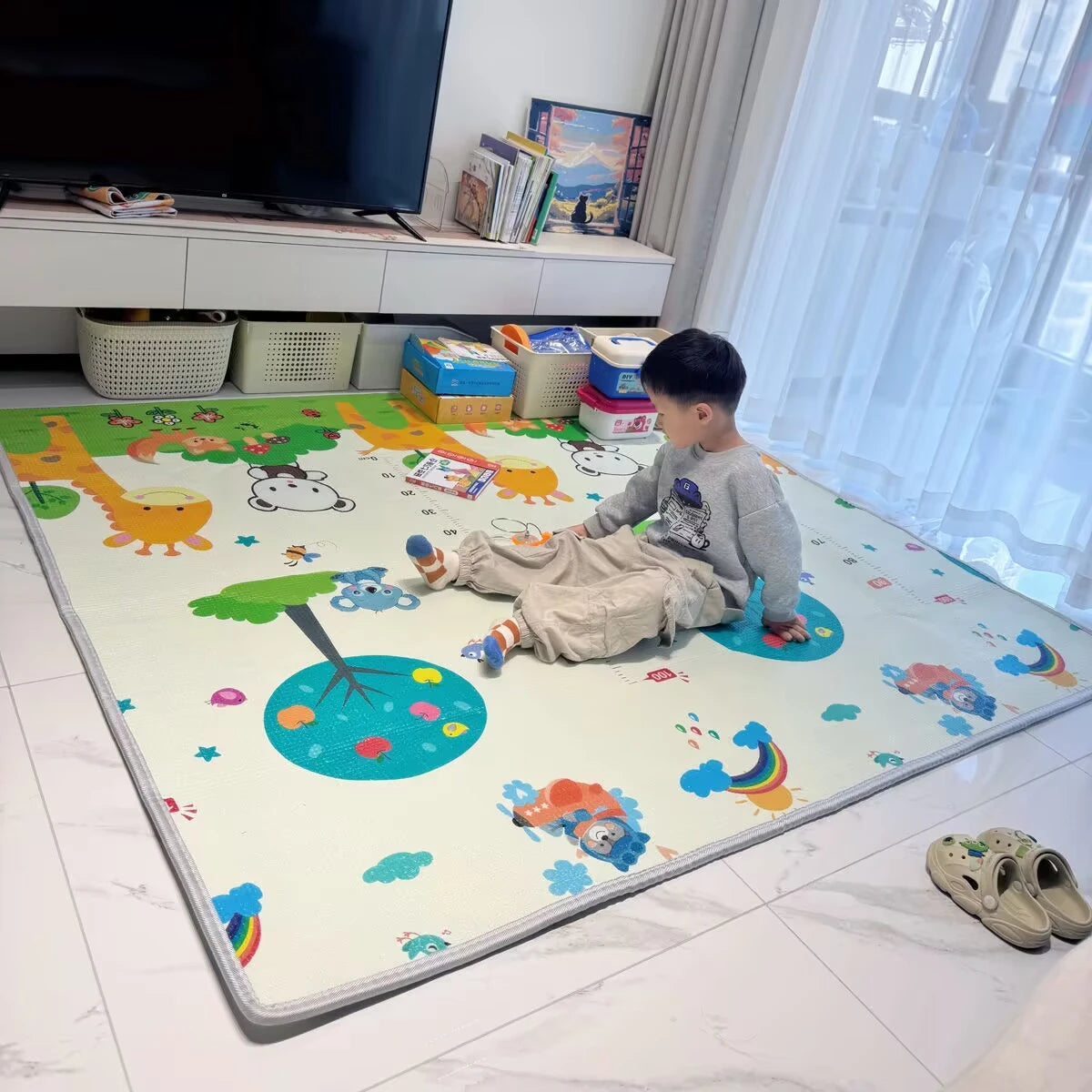 Non-toxic Thicken 180x120cm Baby Activities Crawling Play Mats EPE Baby Activity Gym Room Game Mat for Children's Safety Mat Rug