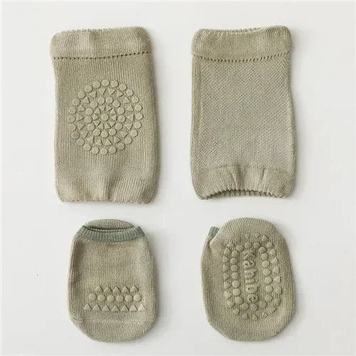 Soft Newborn Slip Toddler Anti Sock For Girls Boys Baby Girl Boy Sport Socks and Knee 2Pcs Infant Set Summer Spring 2023 New