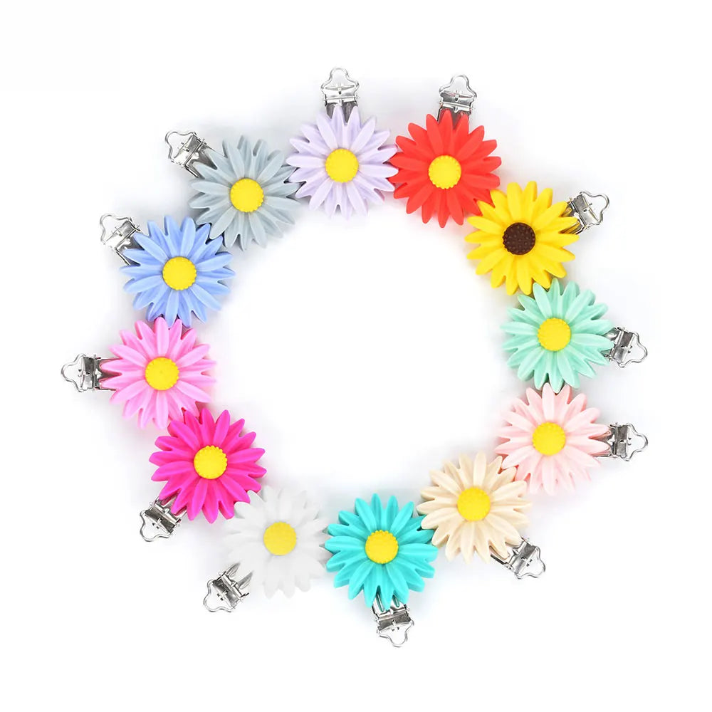 Lofca Silicone Clip 5 PCS Baby Pacifiers for DIY Pacifier Chain Nursing Teething Baby Gifts Food Grade Free BPA Baby