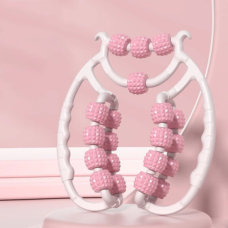 20 Rounds Massage Roller of Circular Leg Slimming Leg Massager Muscle Stretching Equipment Leg Clamp Muscle Relax Massager