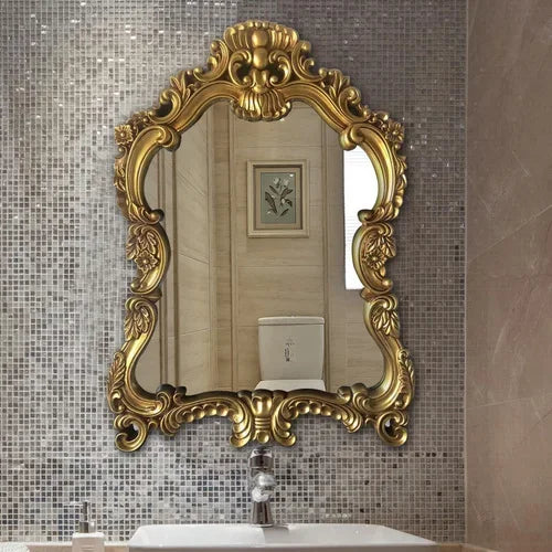Floor Vintage MirrorsLuxury Standing Large Irregular Vanity Mirror Cosmetic Dressing Room Wall Decoration