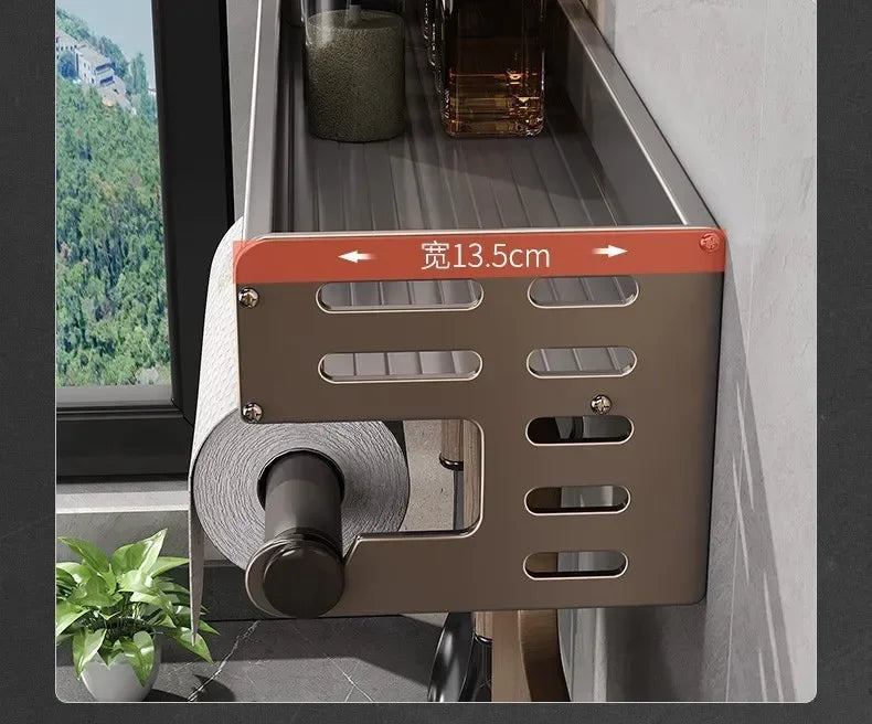 New Kitchen Storage Rack Seasoning Rack Wall-Mounted Condiment Multi-Functional Household kitchen organizer Storage Rack