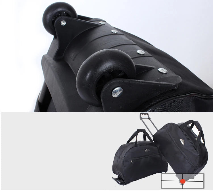 Large Capacity Travel Trolley Bags Women Men Wheeled Bag Oxford Waterproof Rolling Luggage Suitcase Travel Bag With Wheels