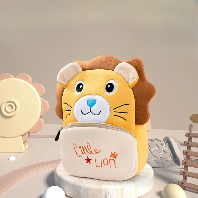 Popular Plush Backpack for Kindergarten Boys and Girls Children's Backpack for Babies Anti Lost Backpack for Babies Super Cute