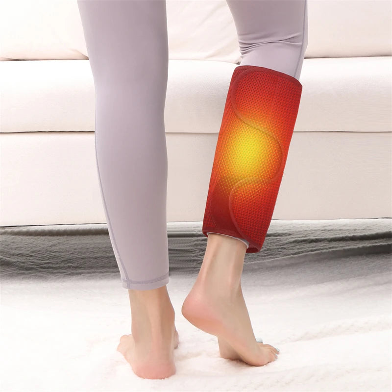 Heating Calf 3 Modes Electric Airbag Compression Leg Heated Calf Foot Heating Muscle Relax Blood Circulation Foot Massage
