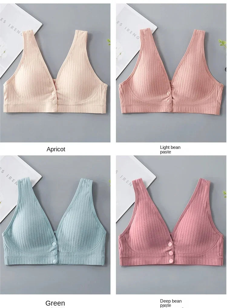 Cotton Maternity Nursing Bras Pregnant Breastfeeding Pregnancy Women Underwear Breast Feeding Bra Soutien Gorge Allaitement
