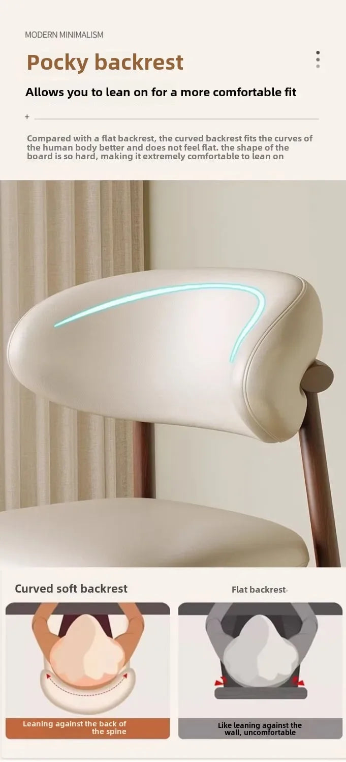 Lounge Vanity Dining Room Chairs Office Single Gamer Home Kitchen Chair Wooden Design Chaises Salle Manger Furniture XR50CY