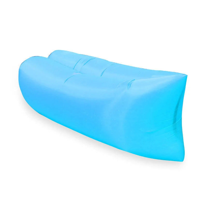 Single Person Lazy Inflatable Sofa Portable Outdoor Beach Air Sofa Bed Folding Camping Sleeping Bag for Comfortable Rest