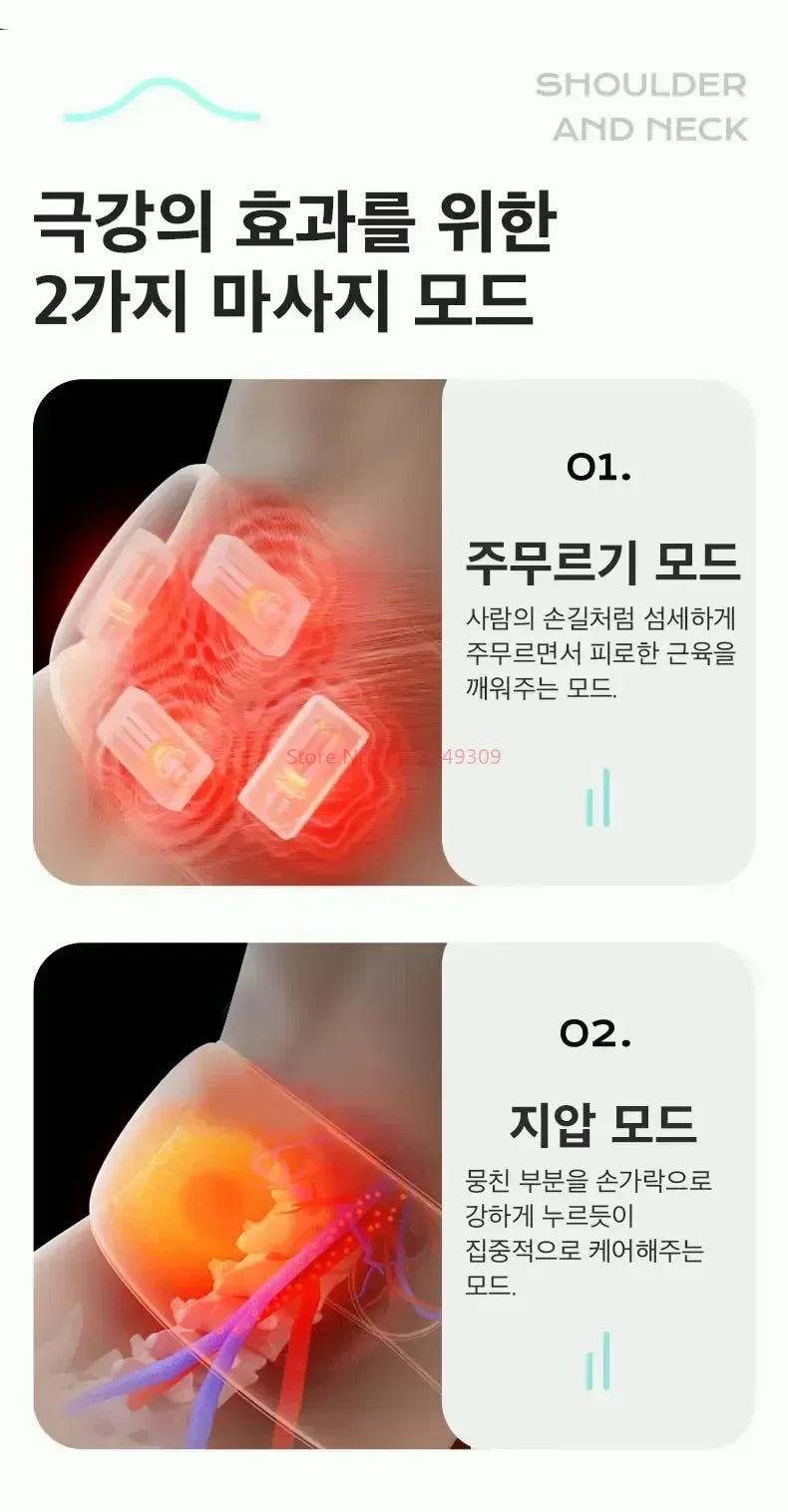 Shoulder And Neck Massager Korea 26W Bldc Massager Shoulder And Neck Multifunctional Kneading Hot Compress Massage Shawl