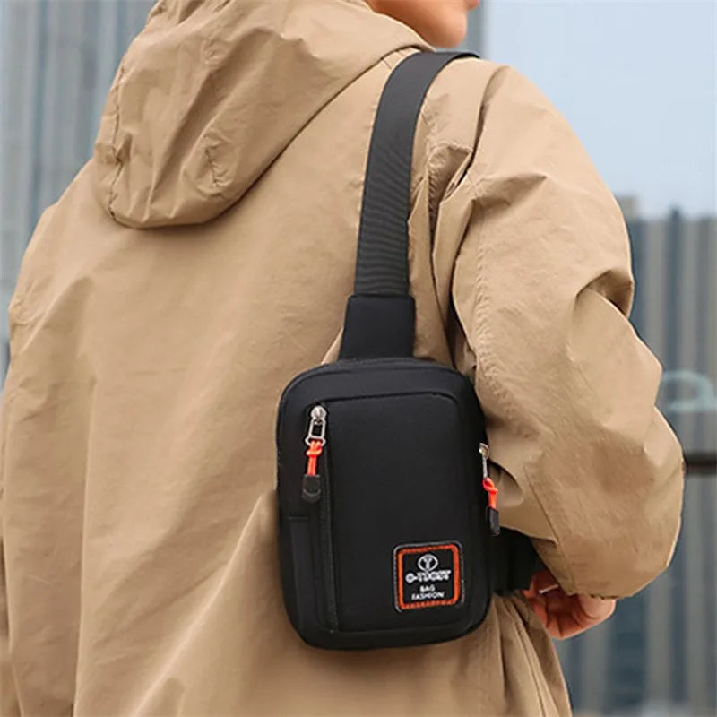 Chest Bags Men's One Shoulder Crossbody Bag Large Capacity Outdoor Sports Leisure Fashion Small Shoulder Bag Backpack Men's