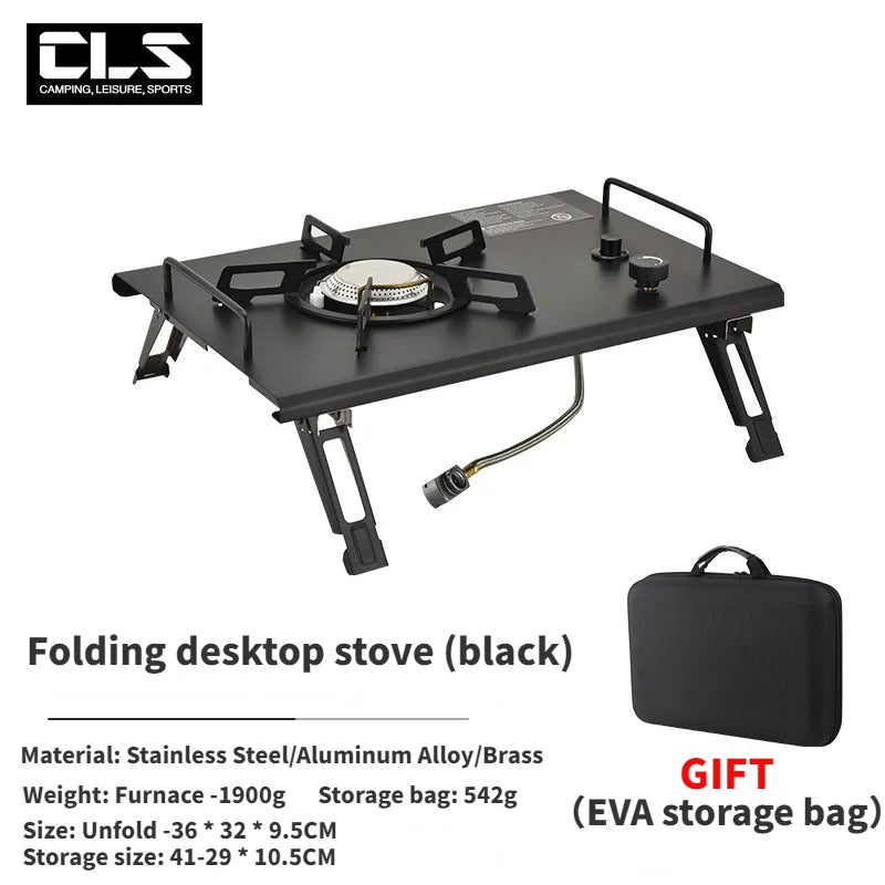 GLS Newest Folding IGT Table Lightweight Backpack Roll Table Multifunctional Adjustable Leg Desk Desktop Burner BBQ Table