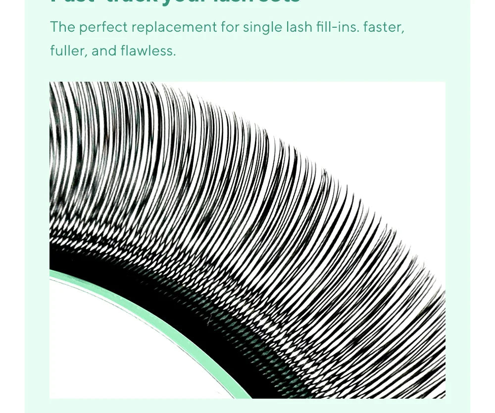 DIYDAY U-shaped 3D 4D 5D Eyelash Extension New Style U Shape W Bloom Lashes Premade Fans Lightweight Fluffy Mink Faux Eyelashes