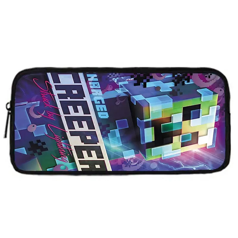 Child School Backpack Game Mine World M-MINE-CRAFTES with Lunch Bags ,Pencil Bags ,School Bags for Boys Girls Best Gift