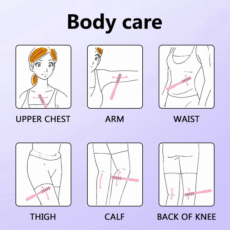 24 Germanium Face Massage Beauty Acupoint Roller Stick Wholesale Beauty Roller Tool Face Gua Sha Massager Women Skin Care Beauty