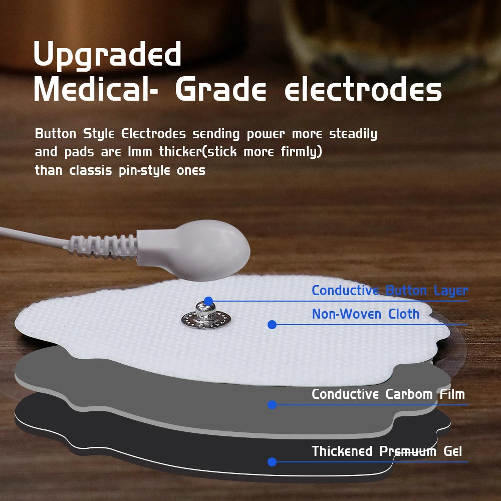 24 Modes Tens Unit Machine with 4 Electrode Pads for Pain Relief Pulse Massage EMS Muscle Stimulator Pain Relief Massage Relax