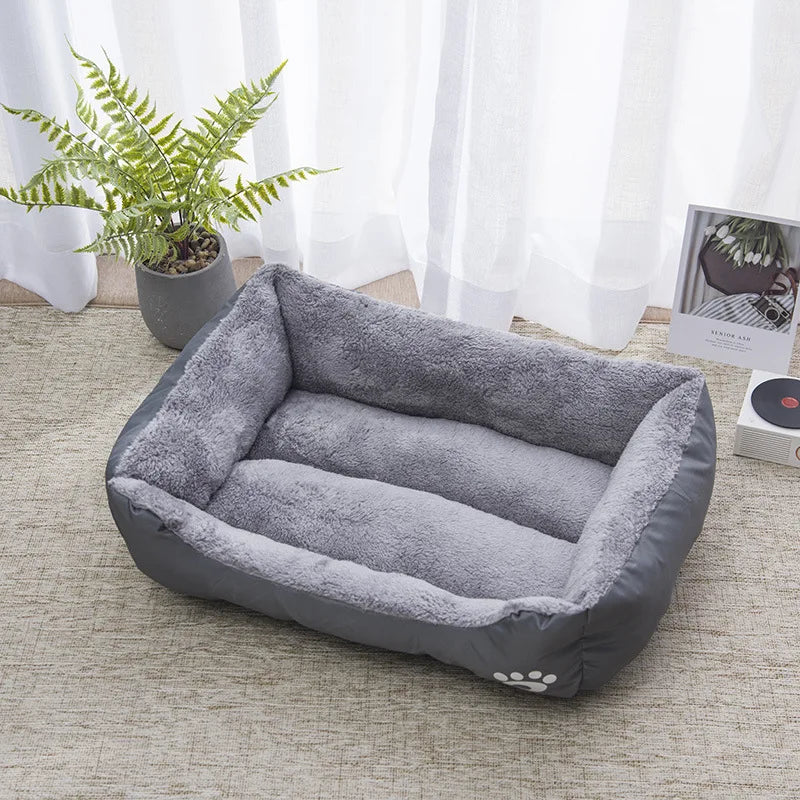 5 Sizes Large Dog Kennel Comfortable Cat Sofa Bed for Small Dog Nest Winter Warm Pet Cat Sleeping Bed Soft House Accessories