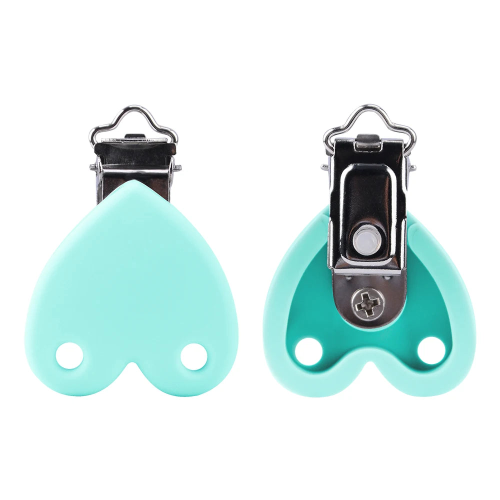 Lofca Silicone Clip 5 PCS Baby Pacifiers for DIY Pacifier Chain Nursing Teething Baby Gifts Food Grade Free BPA Baby