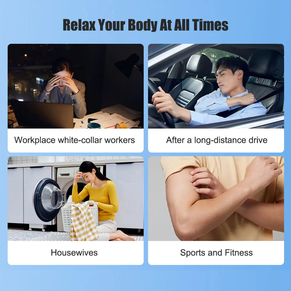 LCD Display Tens Muscle Stimulator Electric EMS Pulse Acupuncture Body Massage Therapy Slimming Relax Machine Electrostimulator