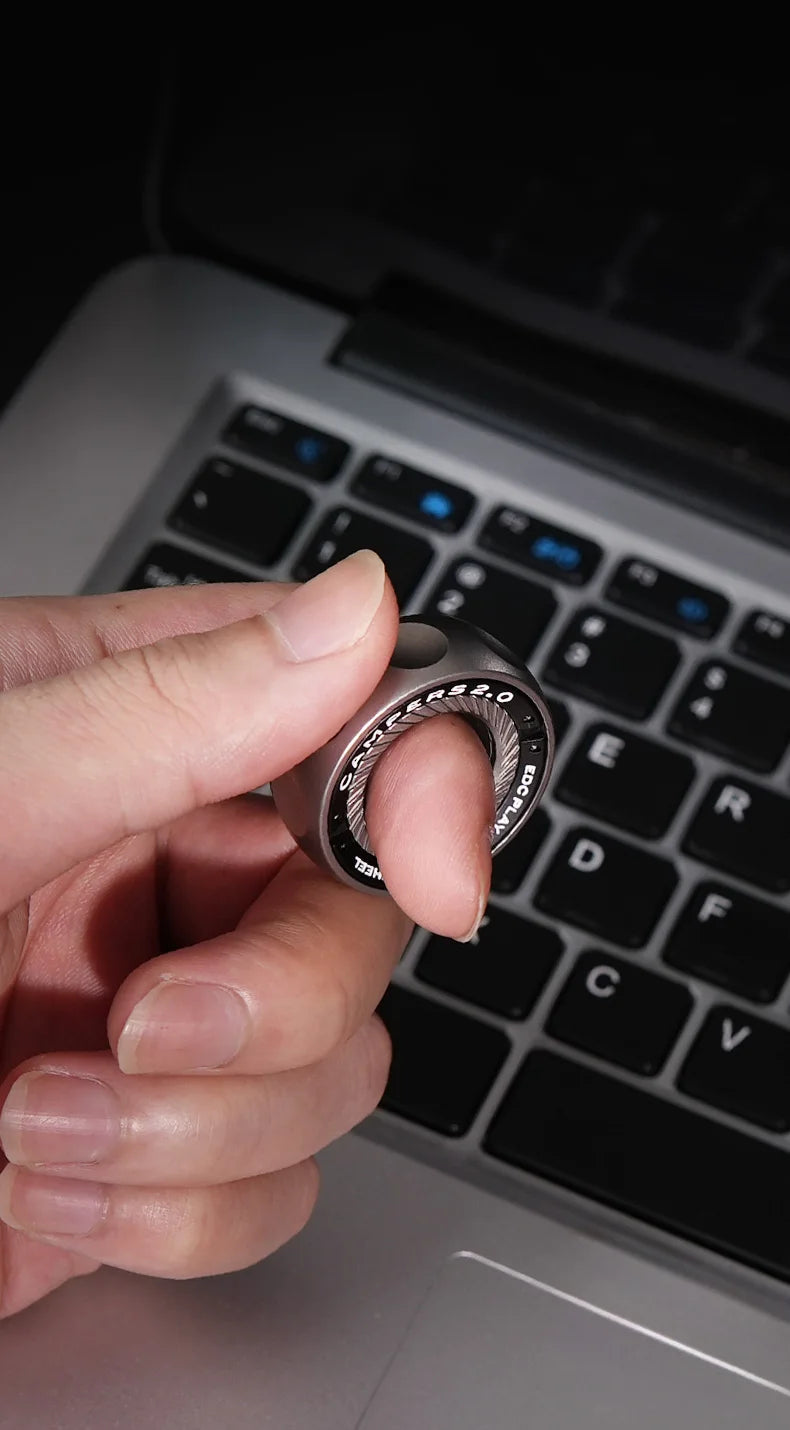 Magnetic Ring for Stress Relief Anti-Anxiety Fidget Toy Spinner Ring for Adults Cool Gadgets for Men Women, Birthday Gift Idea