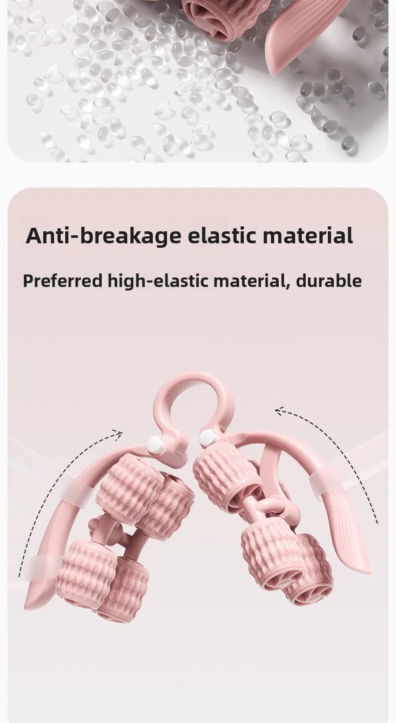 8-wheel multi-functional leg massager ring leg roller thigh calf muscle relaxation lazy neck leg full body massager