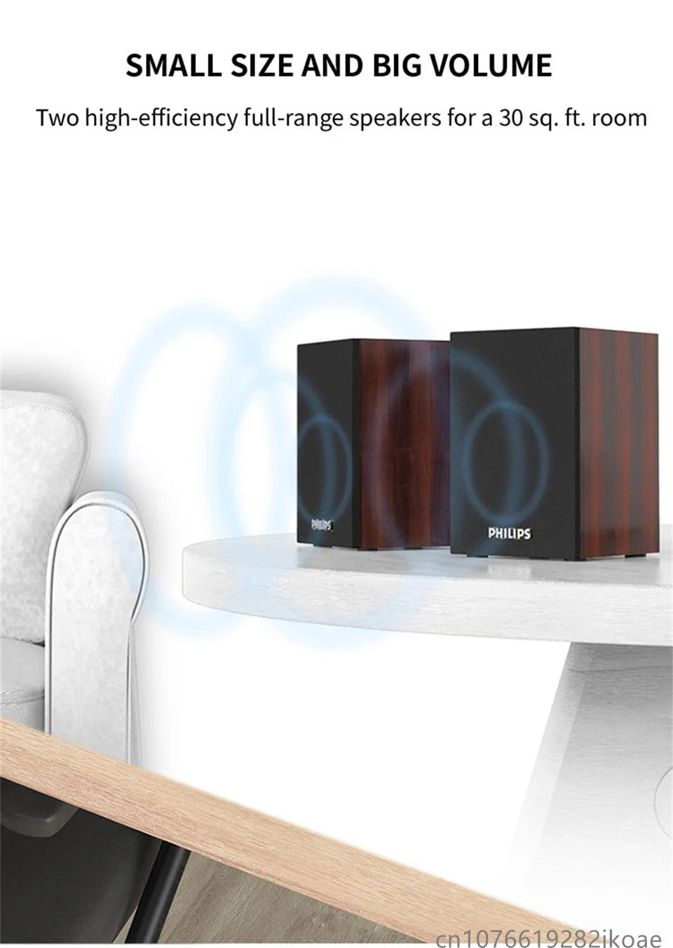 Philips SPA20 Bluetooth Speakers Outdoor Loudspeaker Music Player HiFi Stereo Sound Subwoofer for Computer Desktop Mobile Phone