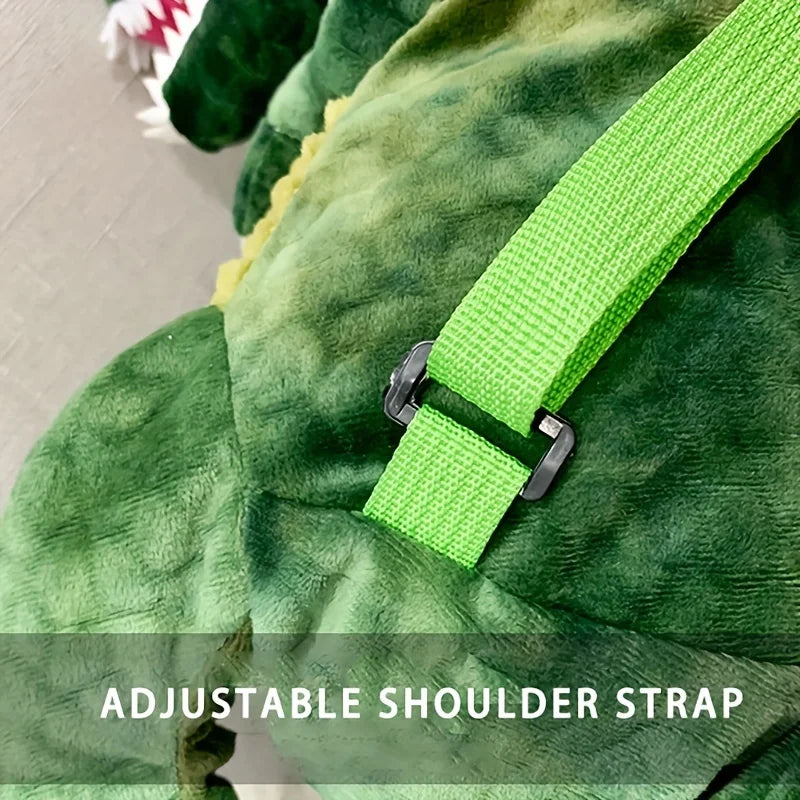 Plush T-Rex Backpack for Kids Dinosaur Bag for Kids with Adjustable Straps Dinosaur Costume Accessories for Boys and Girls