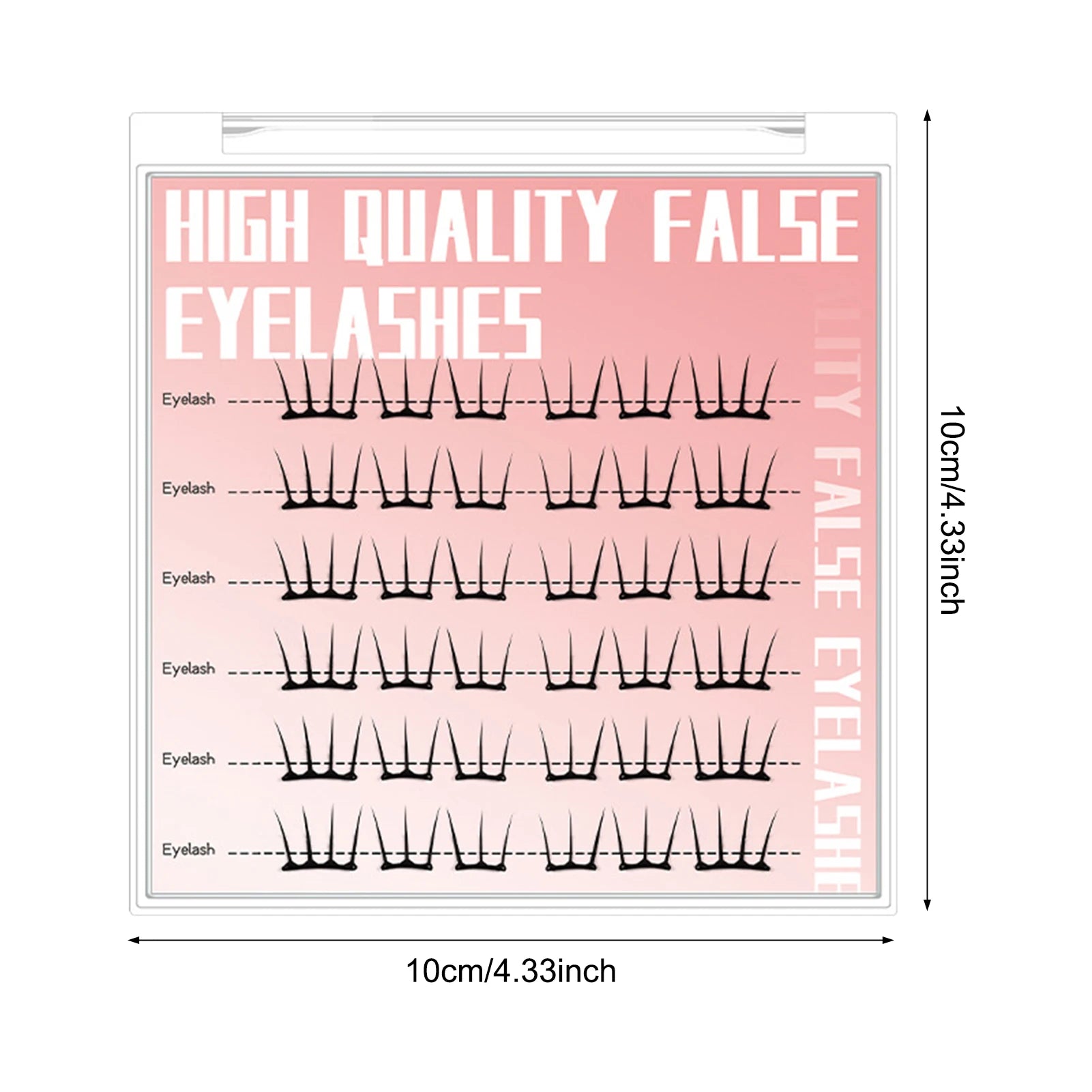 Self Adhesive DIY Lashes No Glue Needed Reusable Bottom Lash 5D Fluffy Cluster Eyelash Korean DIY Manga Lash Extension At Home