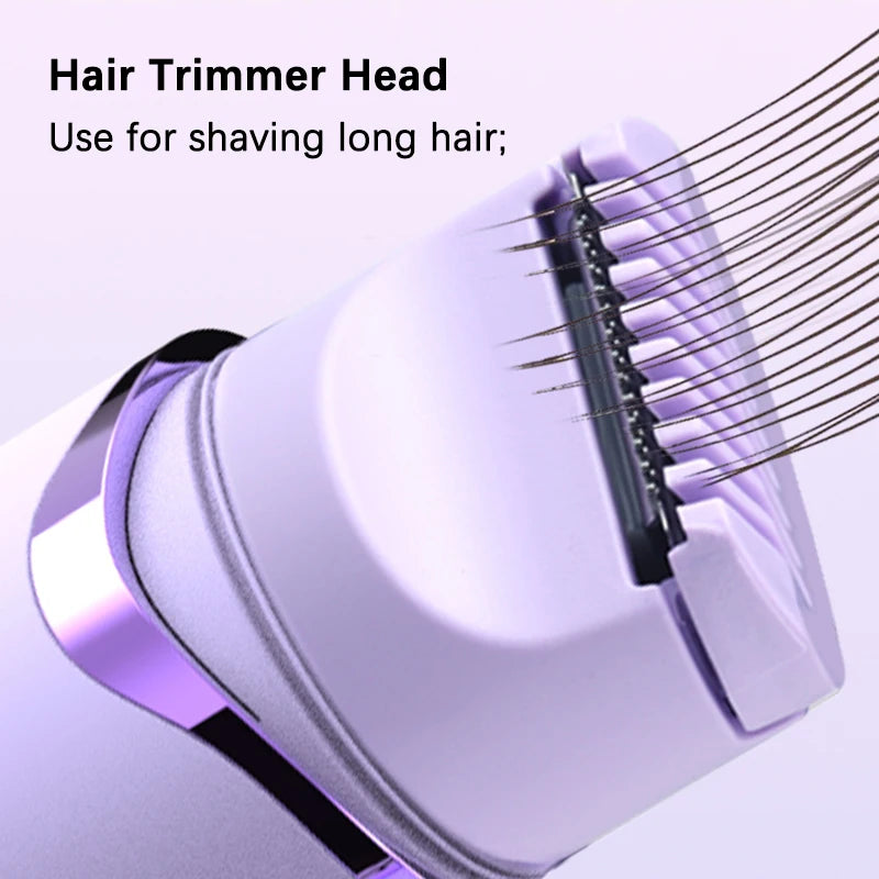 2 IN 1 Lady Electric Shaver Double Head Dual Purpose  Electric Razor & Hair Trimmer For Female Underarm Leg Bikini Hair Remover