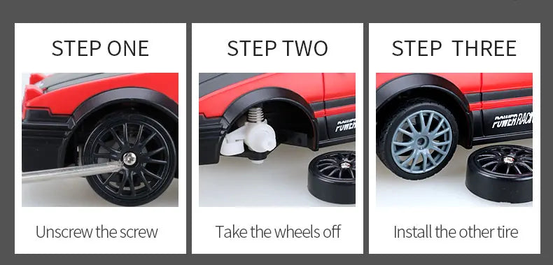 4WD Remote Control Car RC Drift 1:24 20KM/H High Speed Vehicle with LED Lights Racing Sport Toy for Adults Boys Girls Kids Gifts