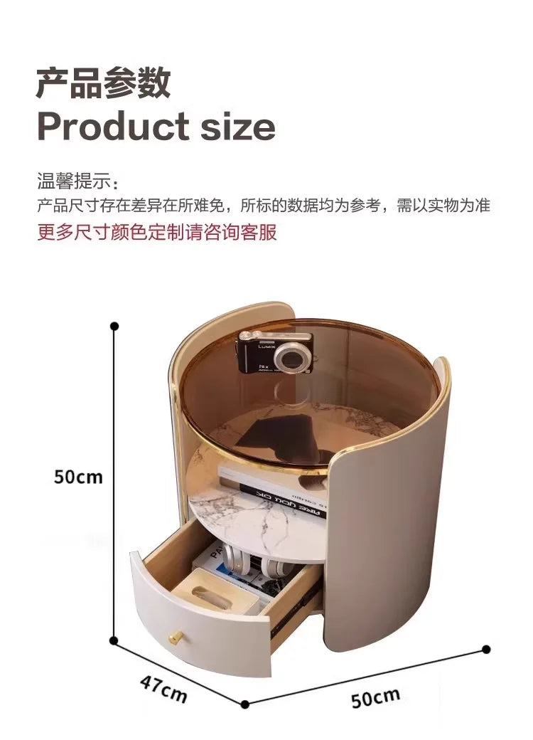 Tall Nordic Nightstands Organizer Design Beige Luxury Modern Bedside Table Space Saving Unique Szafki Nocne Furniture Home