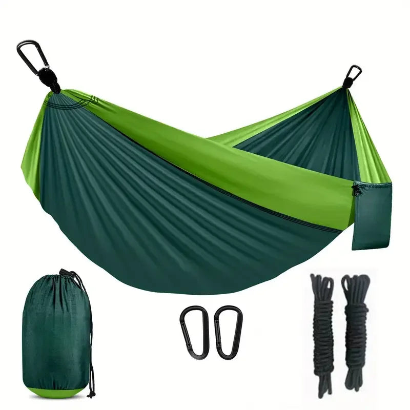 Four Season Comfortable and Breathable Hammock with Backpack Travel Storage Design Suitable for Outdoor Camping Parks
