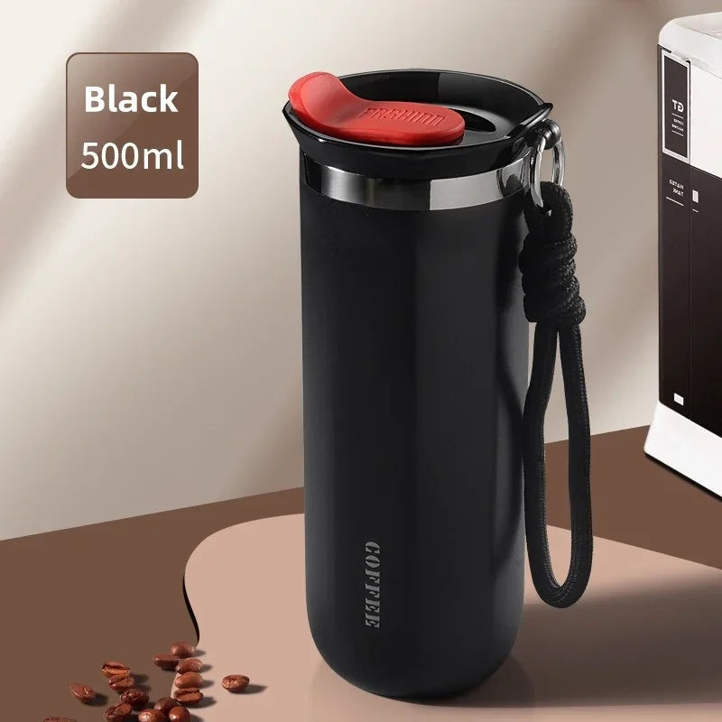 Thermal Mug 304 Stainless Steel Insulated Water Cup Business Office Portable Cold Coffee Cup Gift Cup Leakproof Travle Drinkware