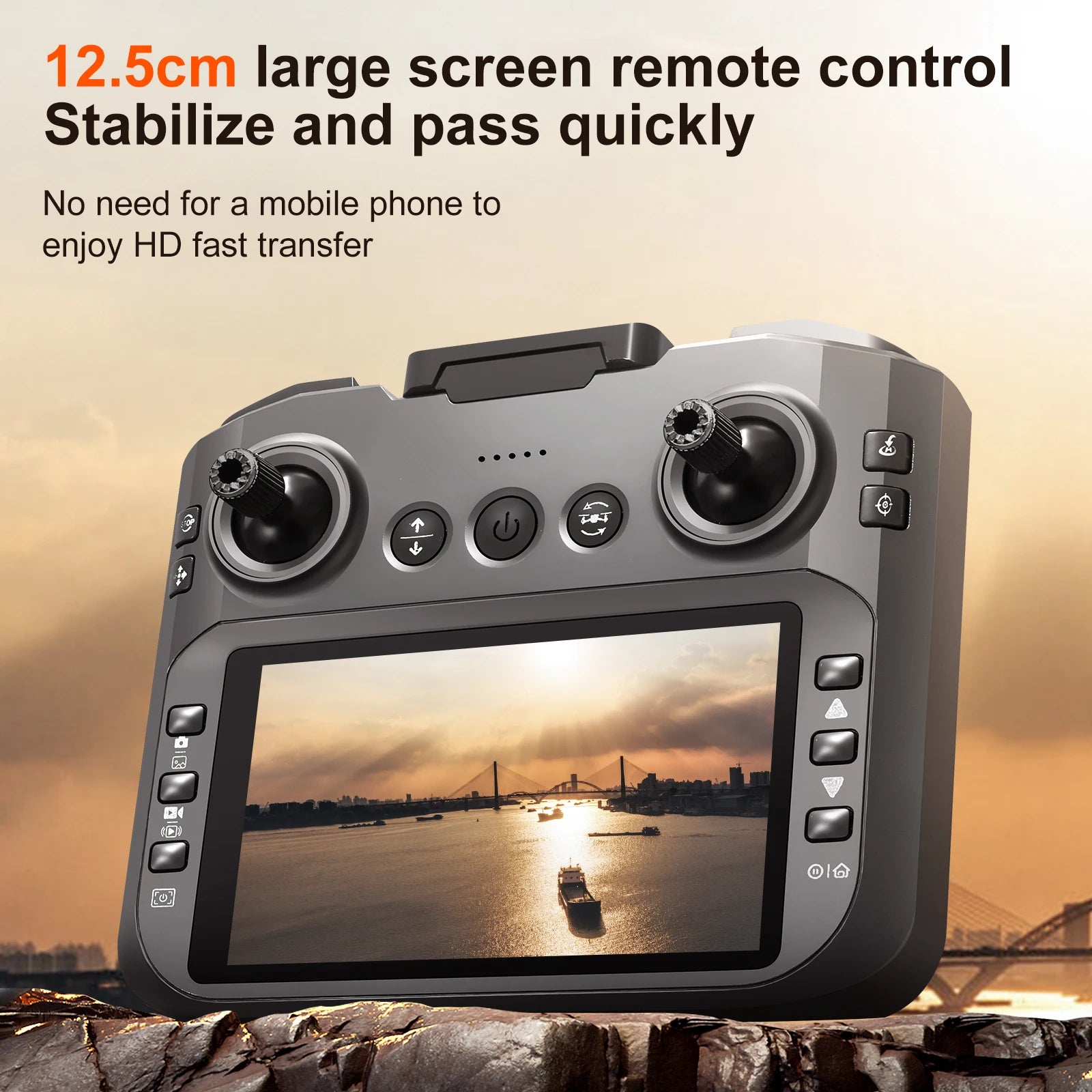 2025 S156 PRO Drone 8K HD Aerial Photography Dual-Camera Dron with Screen Omnidirectional Obstacle Avoidance Drone RC Toy Gift