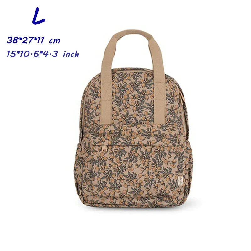 KS Brand Mommy Bag Travel Children Kid Cherry Backpack Primary Schoolbag Baby Waterproof Print Kindergarten Bags Boys Girls Gift