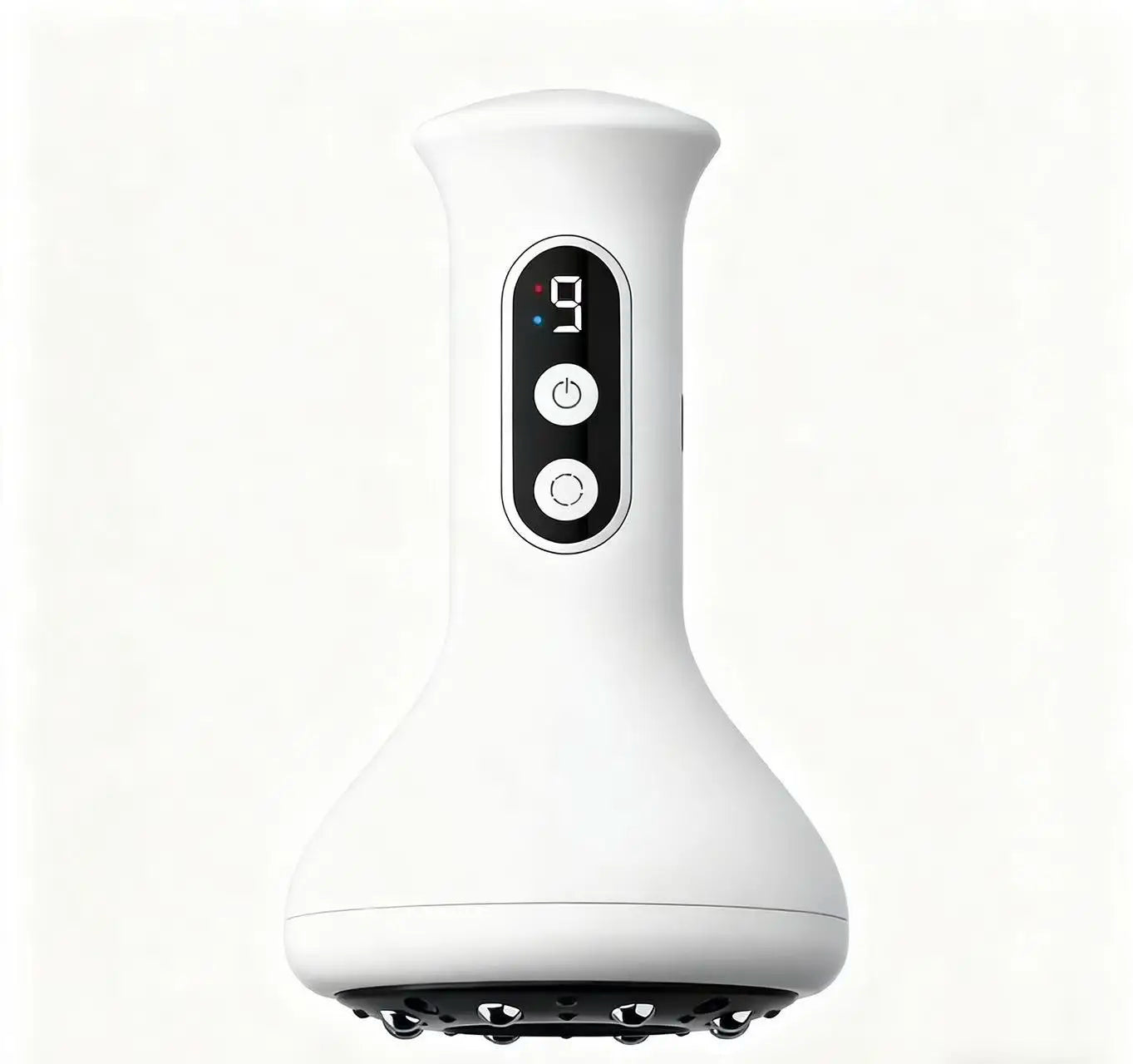 USB Rechargeable Handheld Abdominal Massager with Adjustable Guasha Cupping Intensity for Hot Compress Arm & Leg Massage