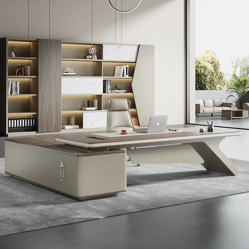 Organizer Designer Office Tablet Asthetic Monitor Executive Office Desk Study Gaming Escritorios De Computadora Furniture