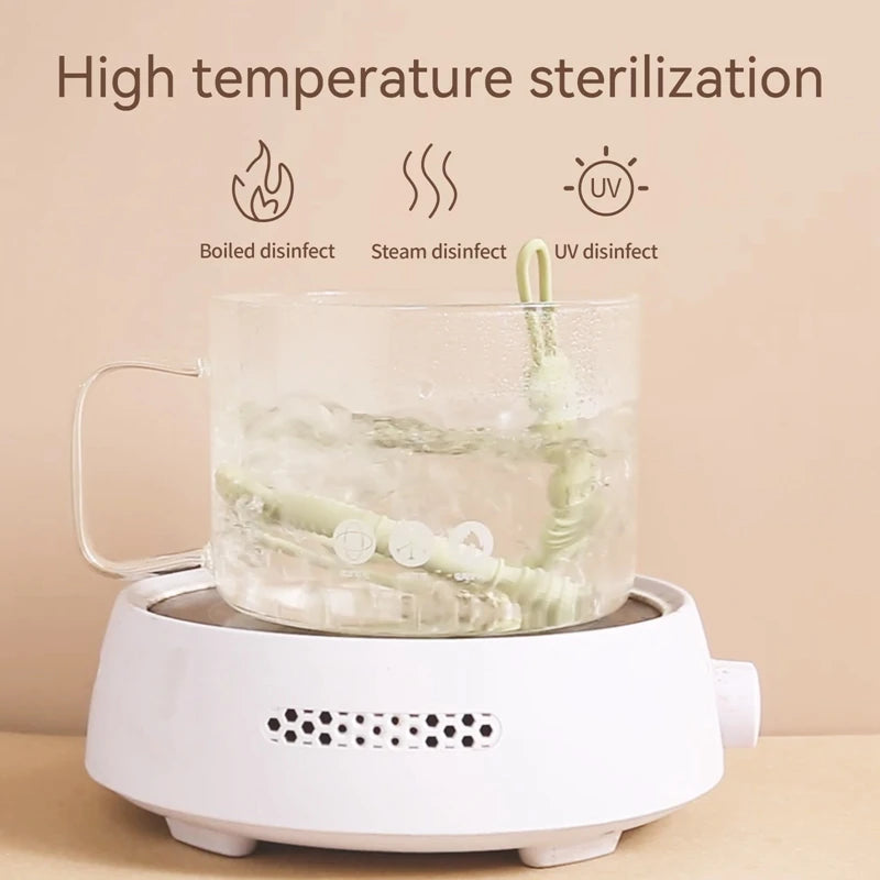 1pc Silicone Teether Food Grade Baby 0-12 Toys Teething Ring Sensory Toys for Toddlers Silicone Animal Soothing Toys Accessories