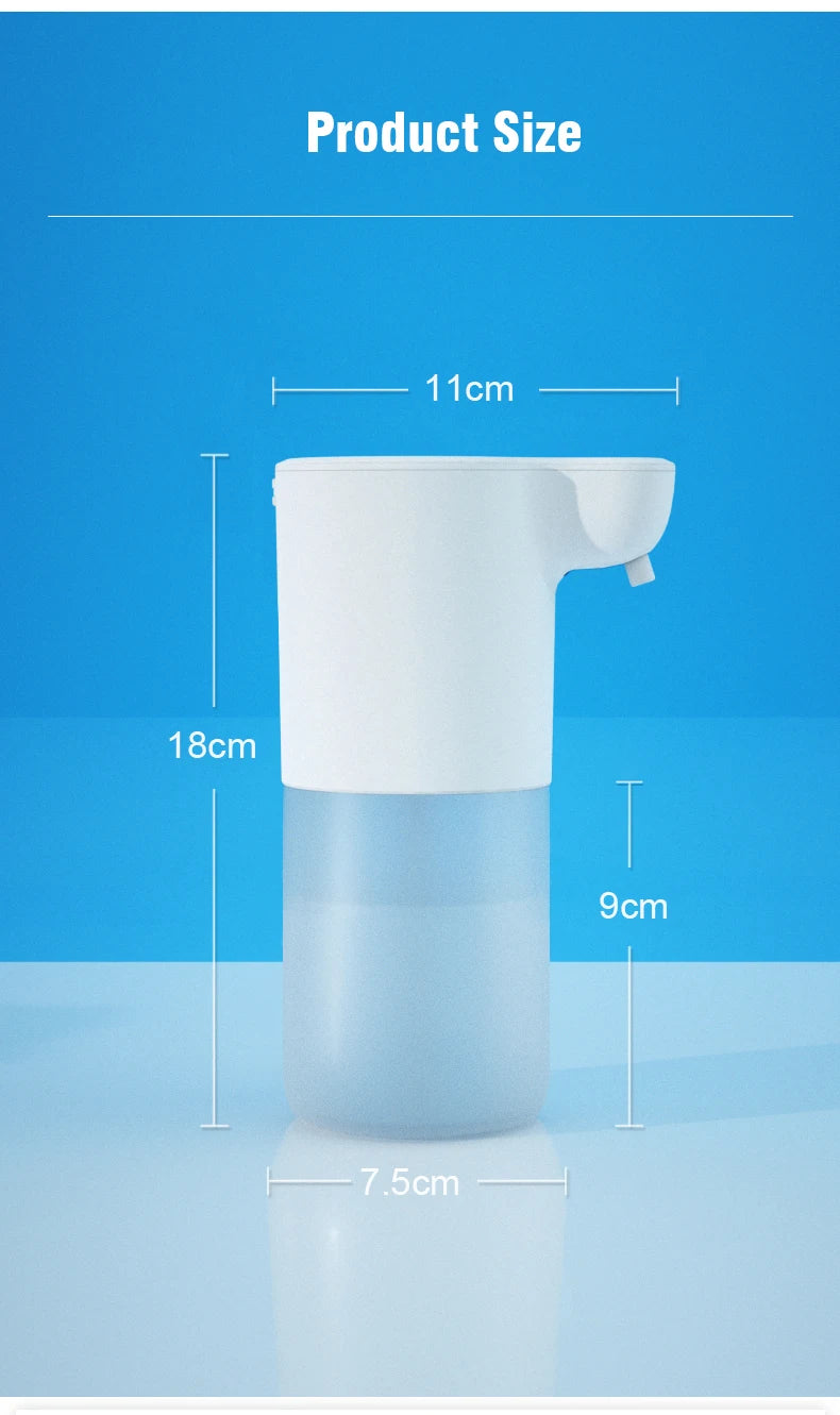 350ML Touchless Automatic Soap Foam Dispenser USB Rechargeable Foam Hand Washer Machine Bathroom Infrared Sensor Soap Dispenser