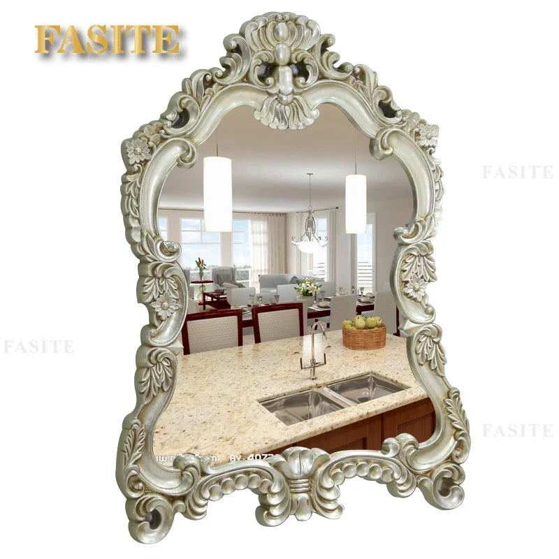 Floor Vintage MirrorsLuxury Standing Large Irregular Vanity Mirror Cosmetic Dressing Room Wall Decoration