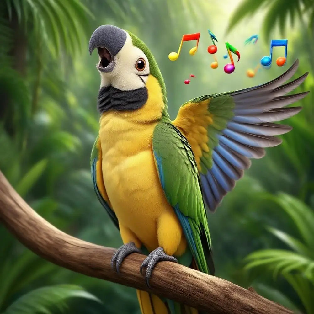 Talking Macaw Parrot Repeat What You Say Stuffed Animal Plush Toy Electronic Record Animated Bird Speaking Parrot Pet Plush Toys