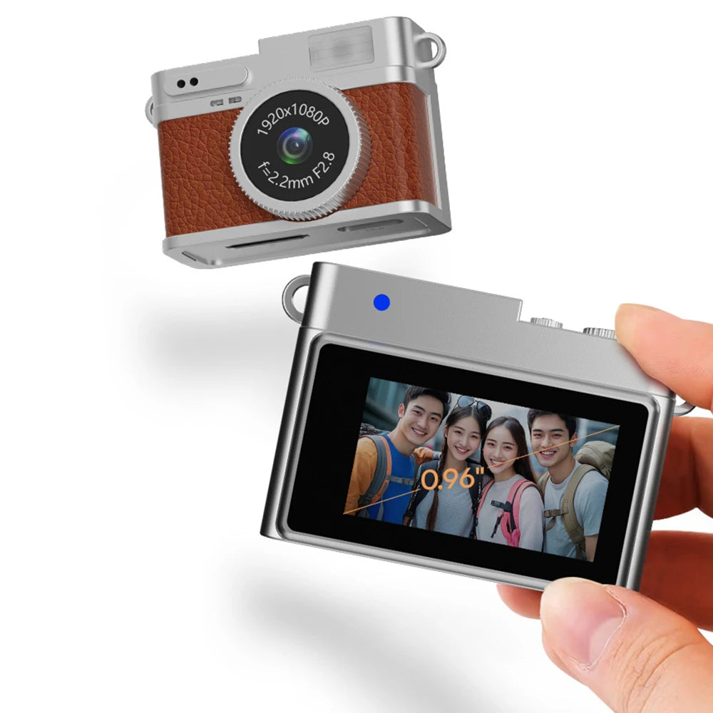 Digital Camera 1080P Retro CCD Mini Cam with Screen Indoor Outdoor Sports Portable Vintage Very Small Camcorder Video Recorder