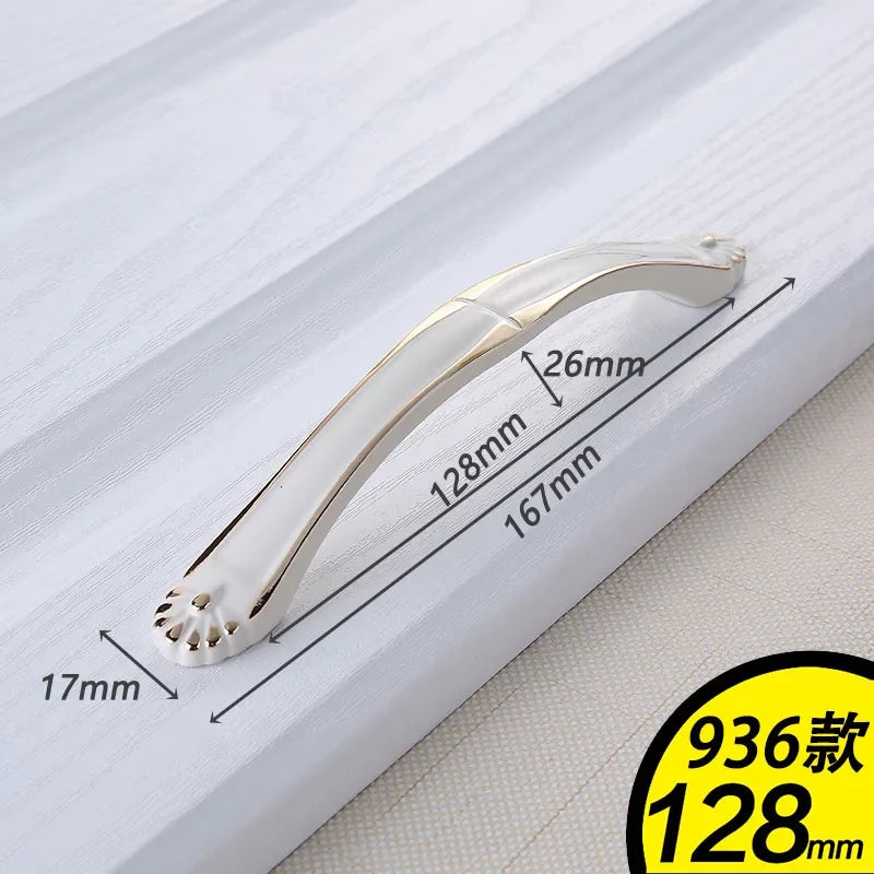 YM White Dressers Handle Kitchen Item Drawer Closet Wardrobe Gold Handle Cabinet Storage Door Cabinet Invisible Door Pulls Konb