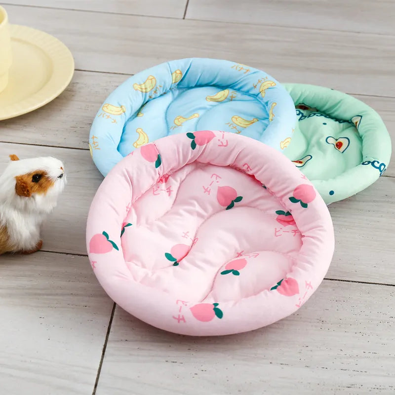 Small Animal Bed Cushion Mat, Hamster Nest, Squirrel, Hedgehog, Rabbit, Warm, Soft, Plush, Guinea Pig, House, Small Pet Nest Mat