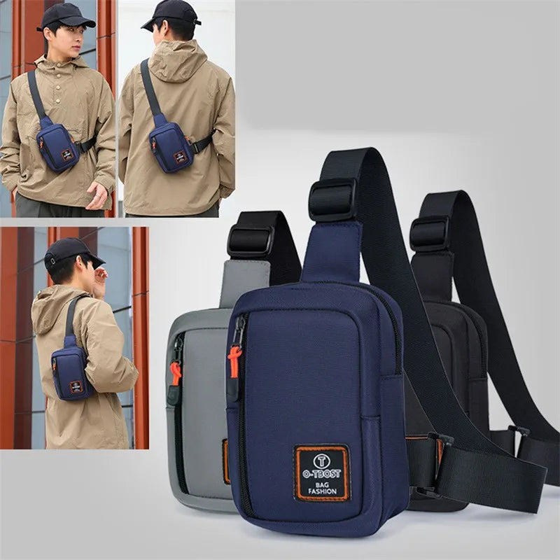 Chest Bags Men's One Shoulder Crossbody Bag Large Capacity Outdoor Sports Leisure Fashion Small Shoulder Bag Backpack Men's