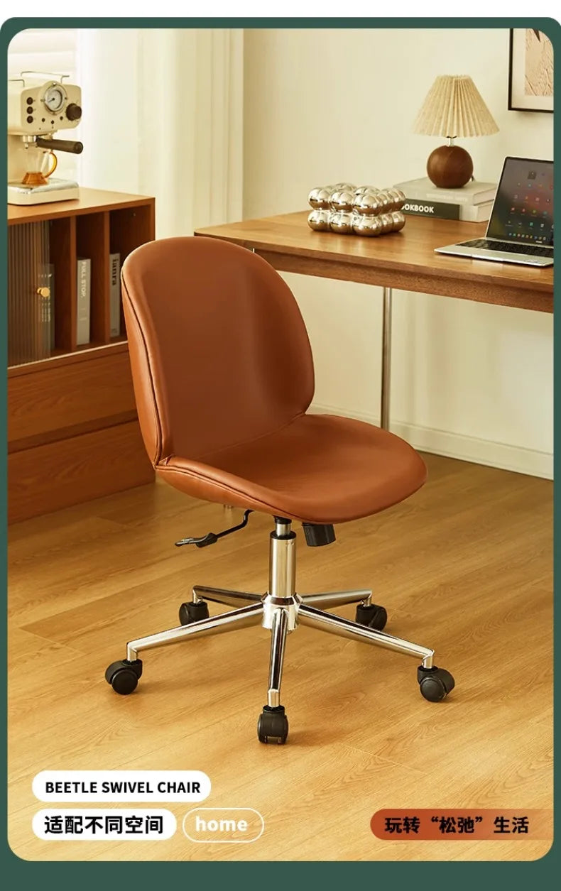 Nordic Light Luxury Office Chair, Home Lift Computer Chair, Simple Ergonomic Chair, Bedroom Backrest Leisure Chair